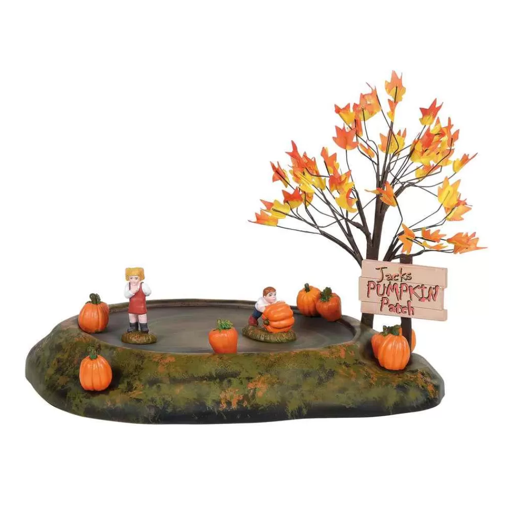 Department 56 Village Halloween Accessories-Animated Pumpkin Patch