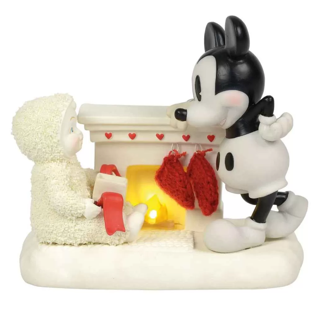 Department 56 Snowbabies Guest-At The Mantel With Mickey