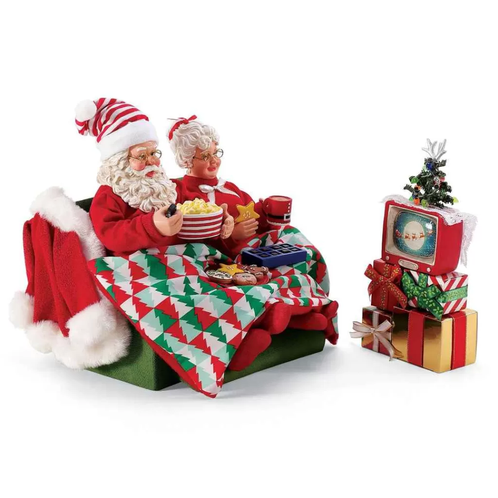 Department 56 New Santas-Binge Watching