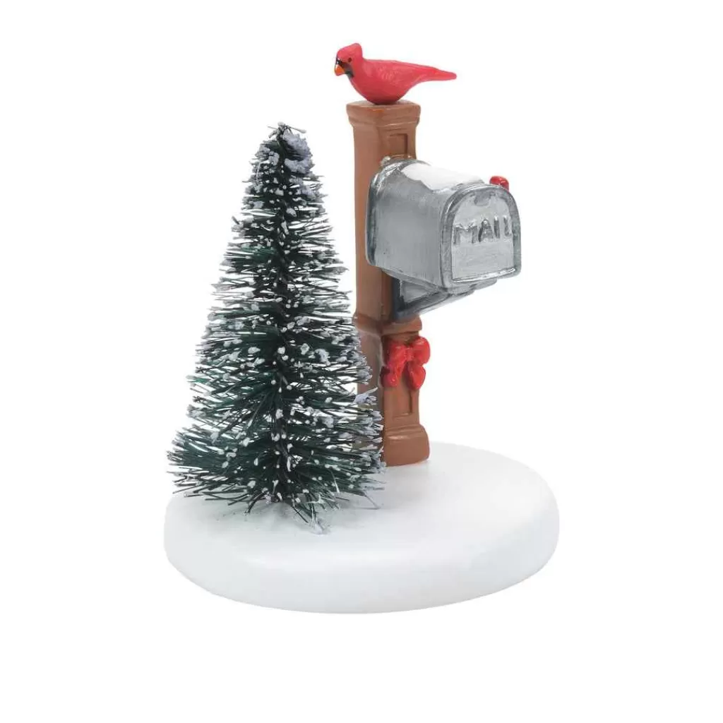 Department 56 Village Accessories-Cardinal Christmas Mailbox