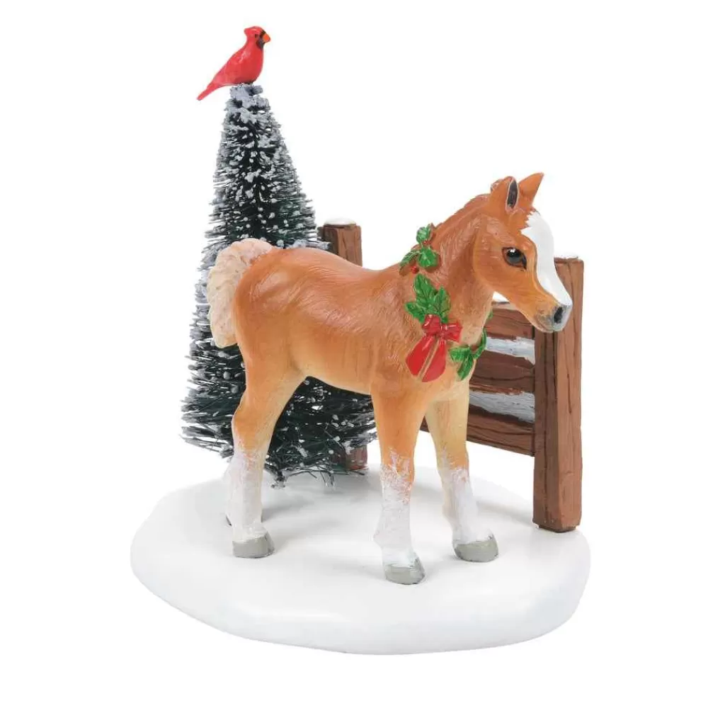 Department 56 Village Accessories-Cardinal Christmas Pony