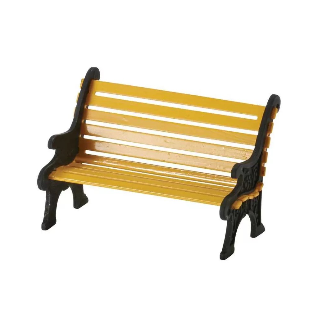 Department 56 Village Accessories-City Wrought Iron Park Bench