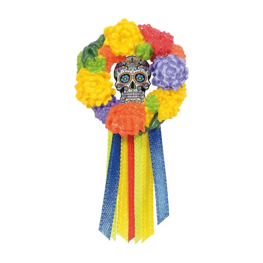 Department 56 Village Halloween Accessories-Day Of The Dead Wreaths