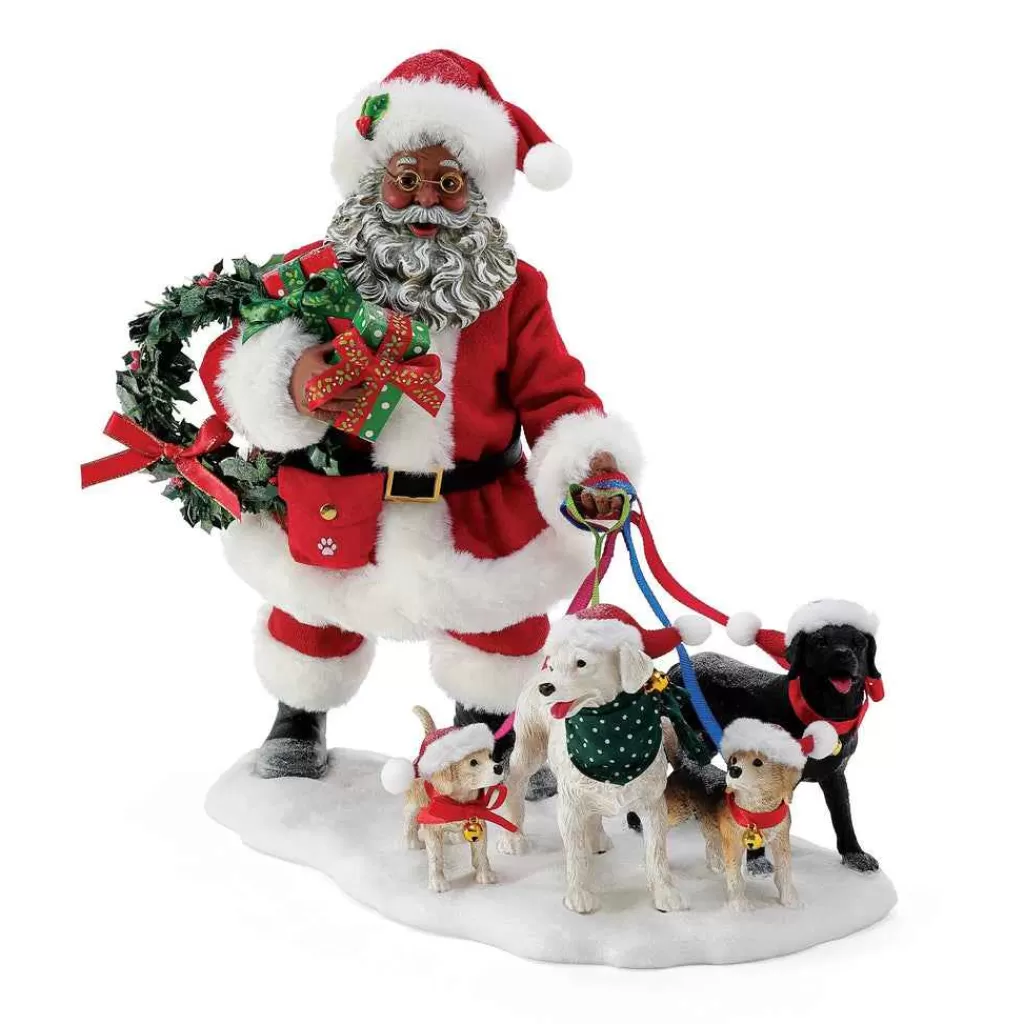 Department 56 Santa And His Pets-Dog Gone Good Time Aa