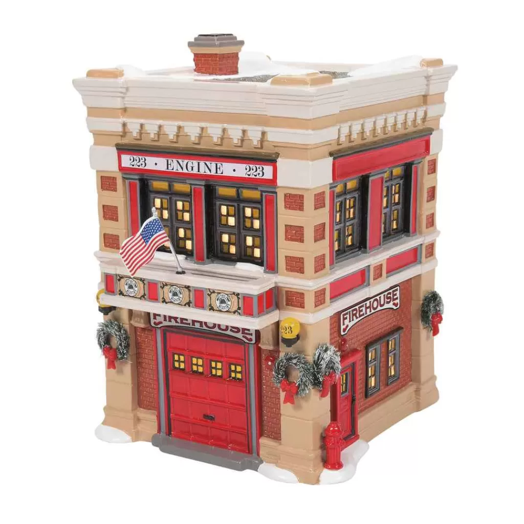 Department 56 Original Snow Village-Engine 223 Fire House