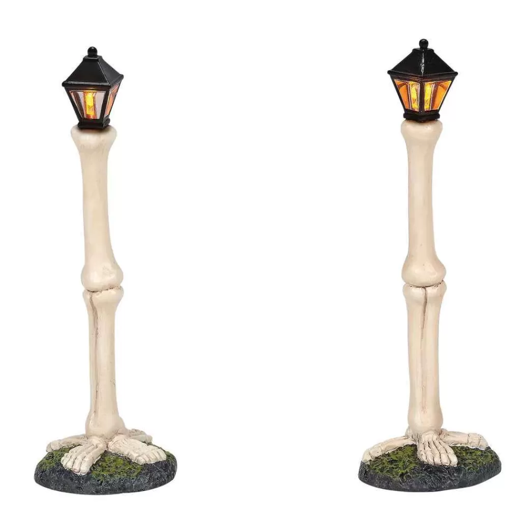 Department 56 Village Halloween Accessories-Femur Bone Street Lights