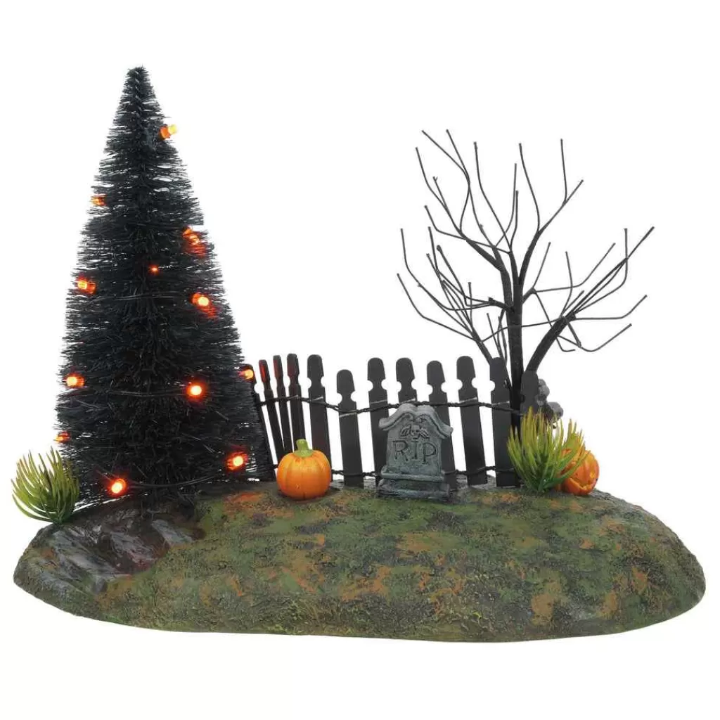 Department 56 Village Halloween Accessories-Fright Night Lit Base