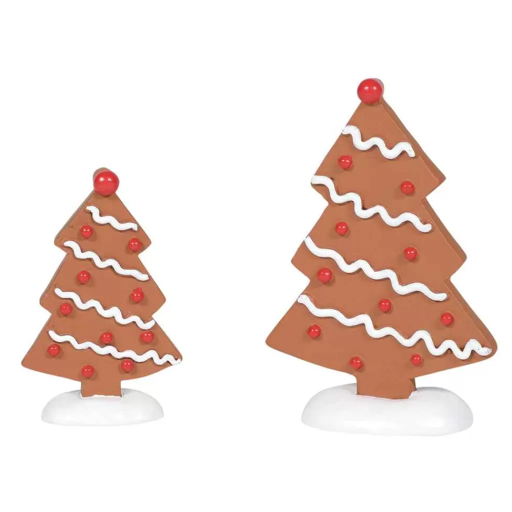 Department 56 Village Accessories-Gingerbread Trees