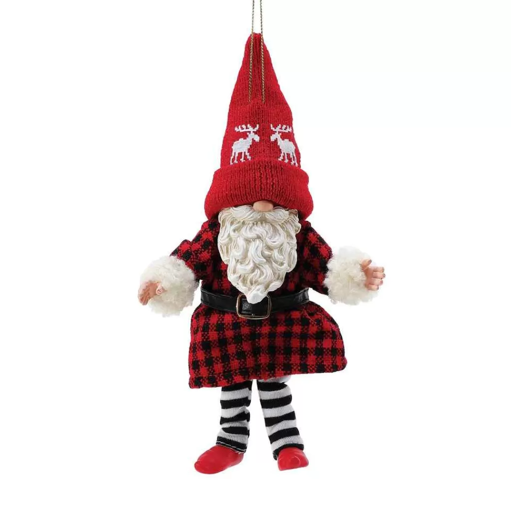 Department 56 Possible Dream Ornaments-Gnome Moose Hat Orn