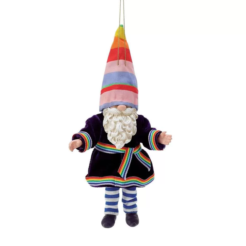 Department 56 Possible Dream Ornaments-Gnome Rainbow Orn