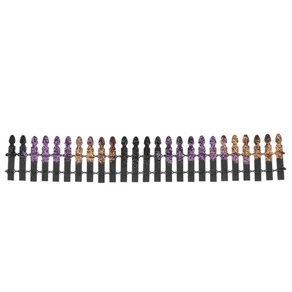 Department 56 Village Halloween Accessories-Halloween Glitter Fence