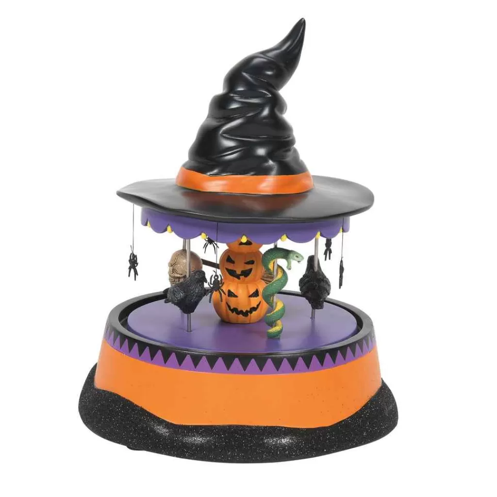 Department 56 Village Halloween Accessories-Haunted Scary Go Round