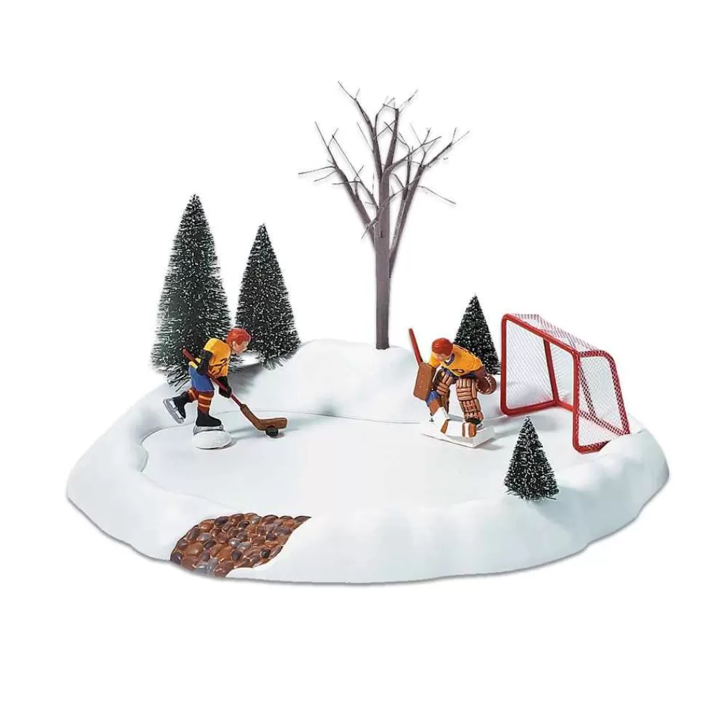 Department 56 Village Accessories-Hockey Practice Animated