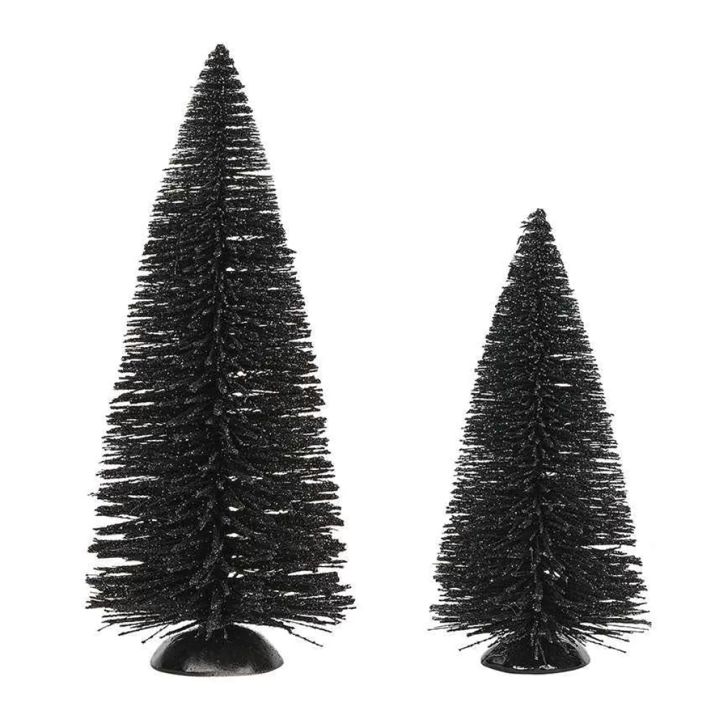 Department 56 Village Halloween Accessories-Kettle Black Sisals