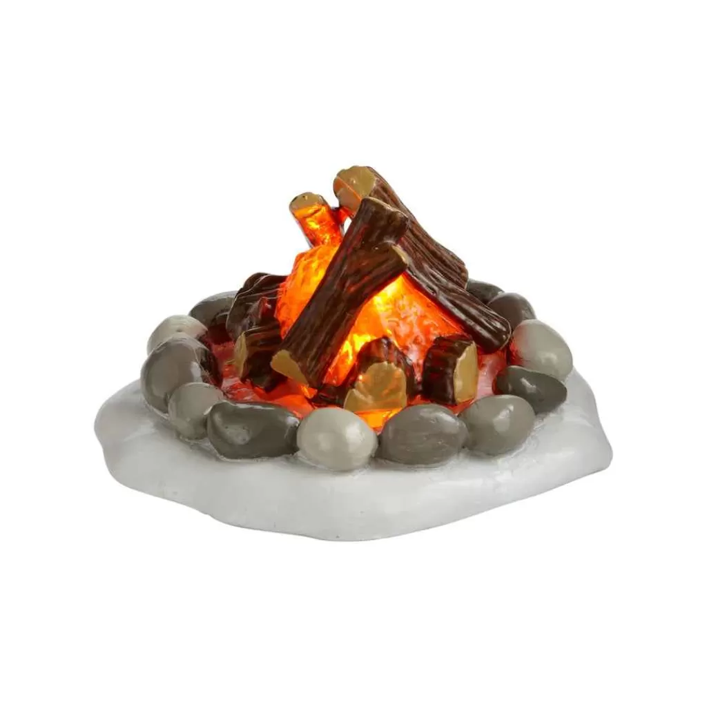 Department 56 Village Accessories-Lit Fire Pit