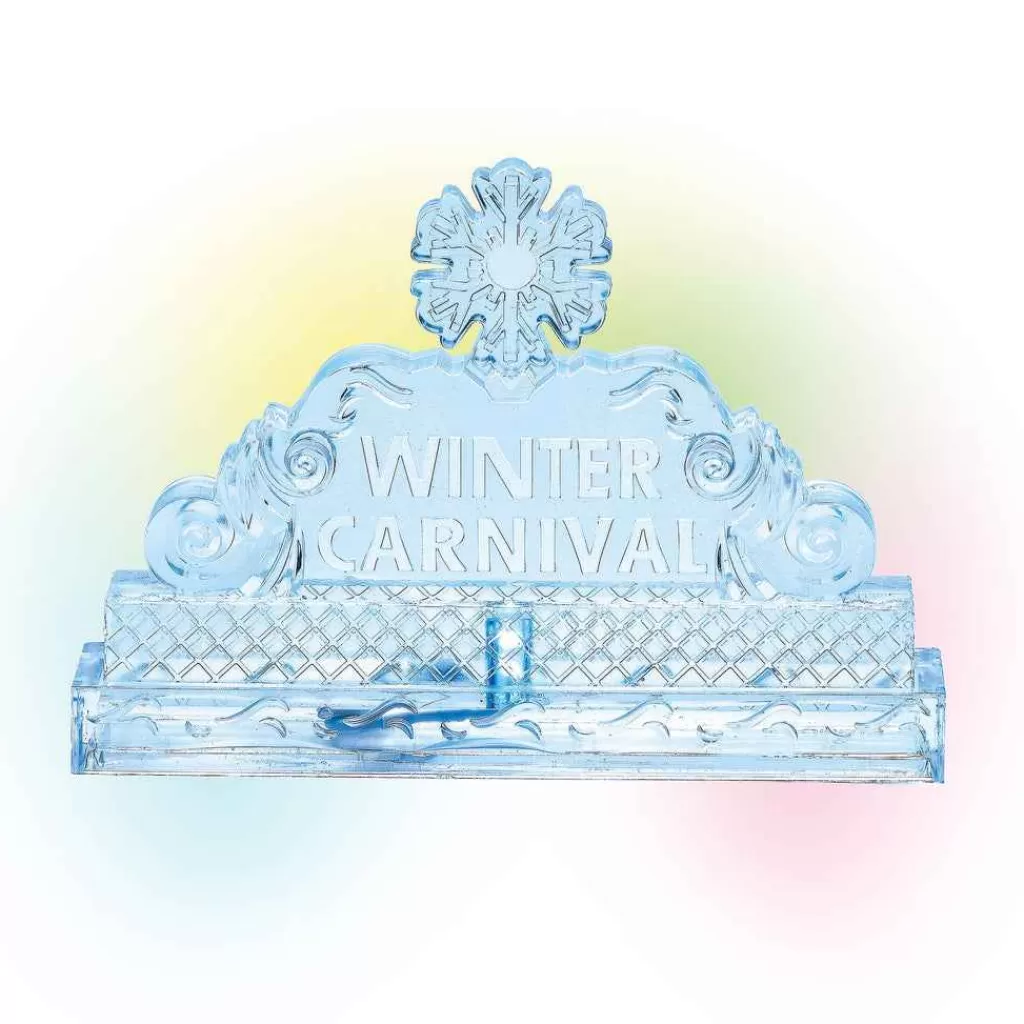 Department 56 Village Accessories-Lit Ice Castle Sign