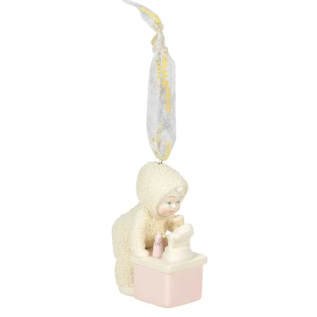 Department 56 Snowbabies Ornaments-Makeup Baby Ornament