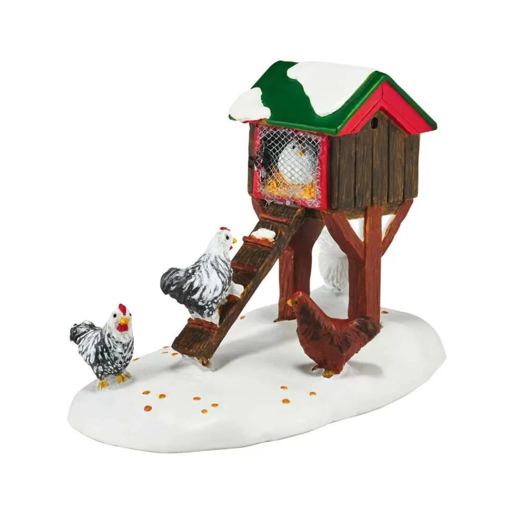 Department 56 Village Accessories-Mistletoe Farm Chicken House