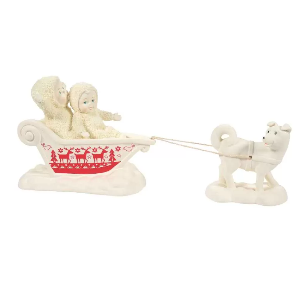 Department 56 Snowbabies Classic Collection-One Dog Open Sleigh