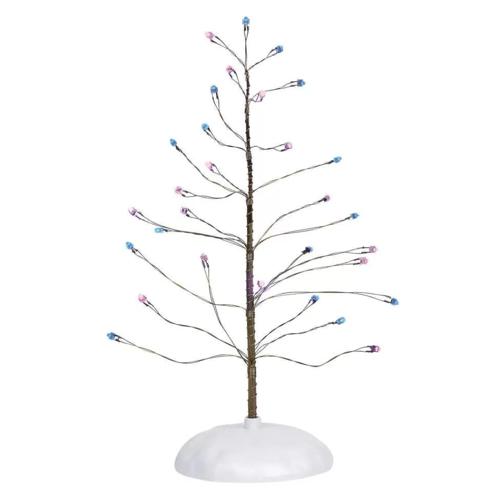 Department 56 Village Accessories-Pink & Purple Twinkle Tree