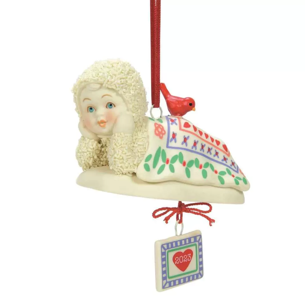 Department 56 New 2023 Snowbabies-Quilted In Love, 2023 Ornament