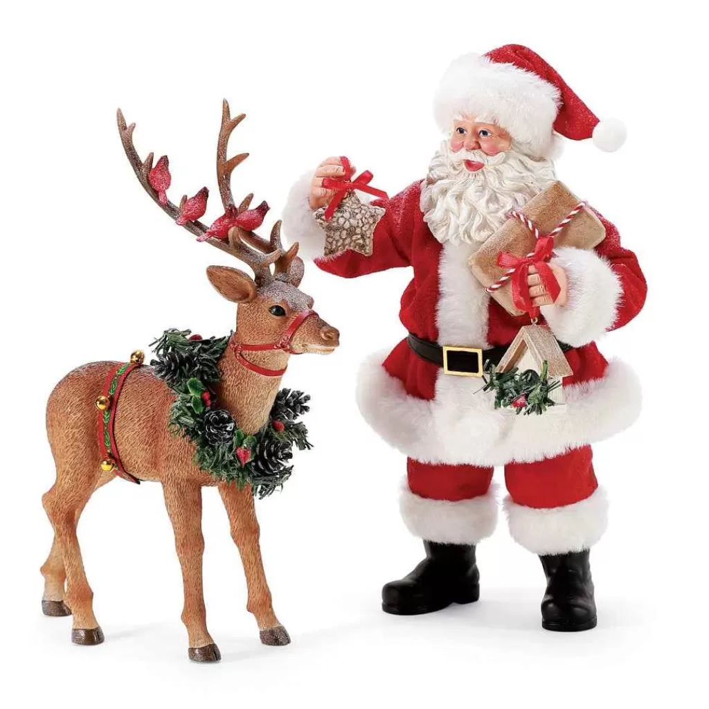 Department 56 Christmas Traditions-Reindeer And Friends