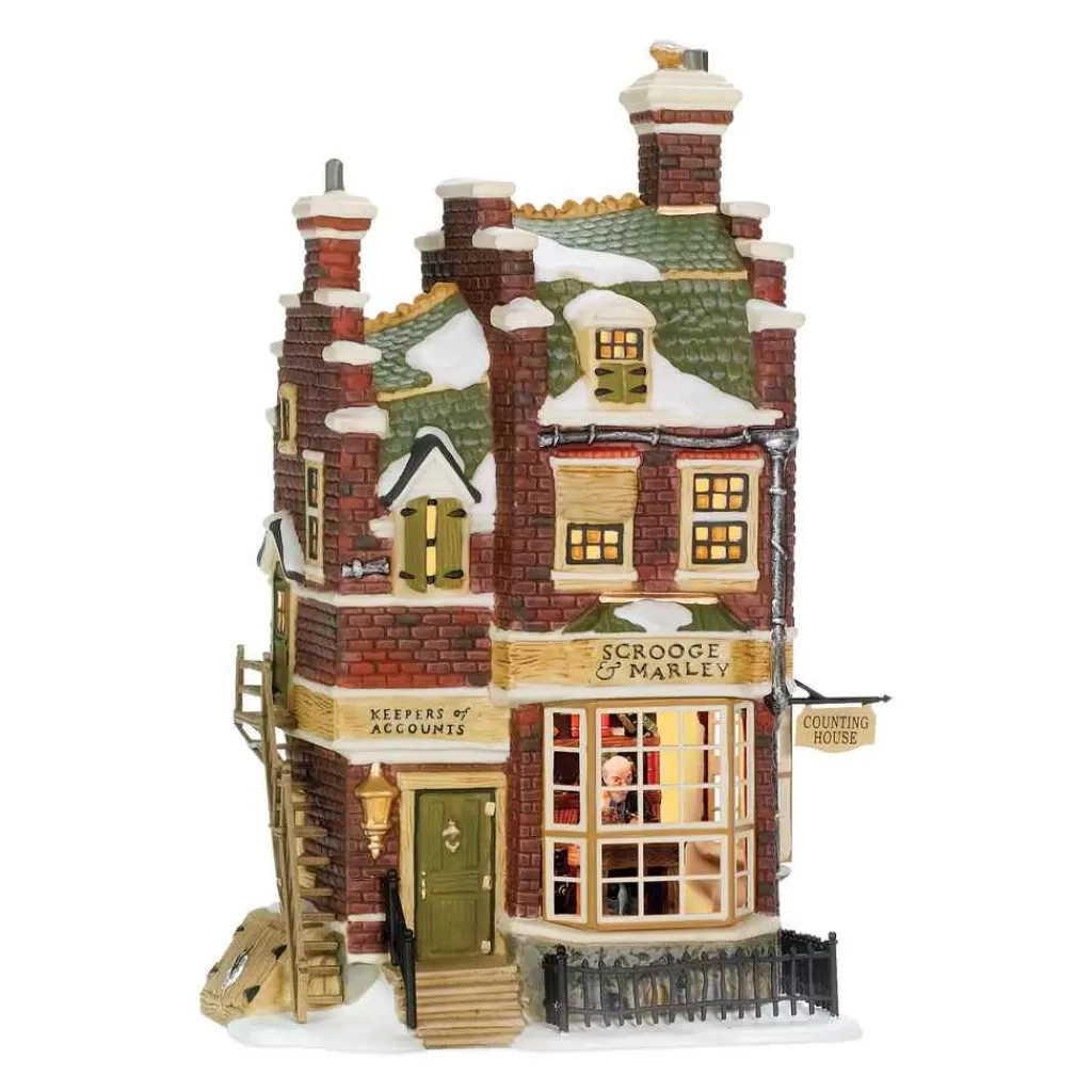 Department 56 Dickens A Christmas Carol-Scrooge & Marley'S Counting Hs