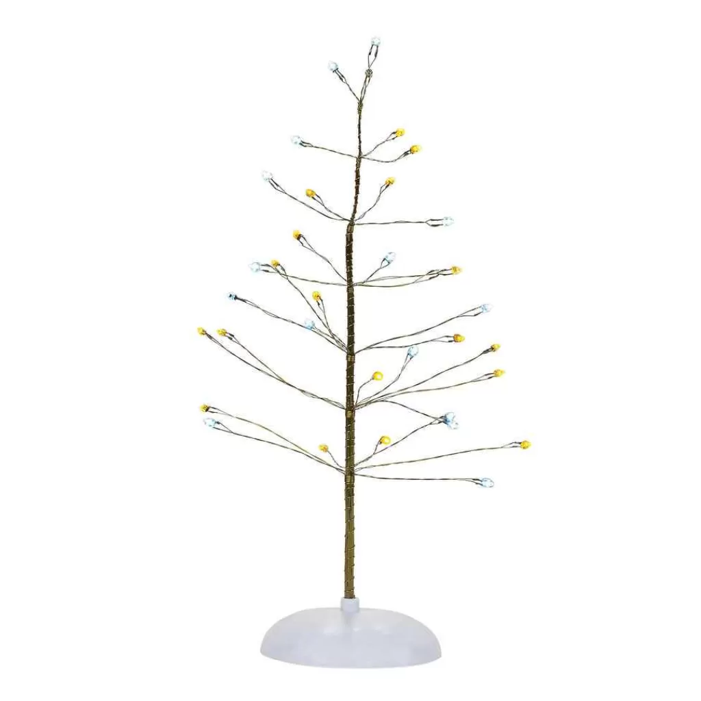 Department 56 Village Accessories-Silver & Gold Twinkle Tree