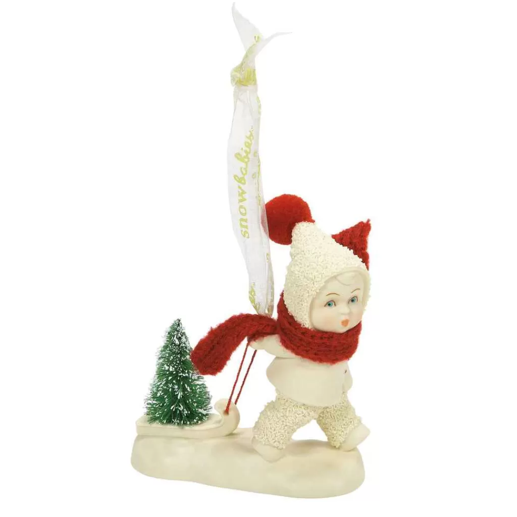 Department 56 Snowbabies Ornaments-Tiniest Tree Delivery Ornament