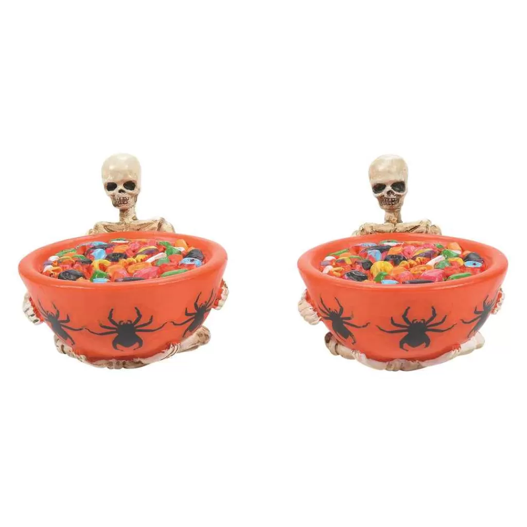 Department 56 Village Halloween Accessories-Trick Or Dare Treat Bowls St/2