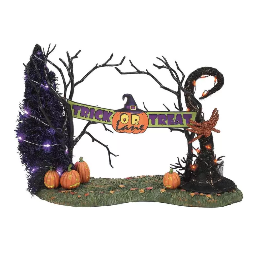 Department 56 Village Halloween Accessories-Trick Or Treat Lane Entrance