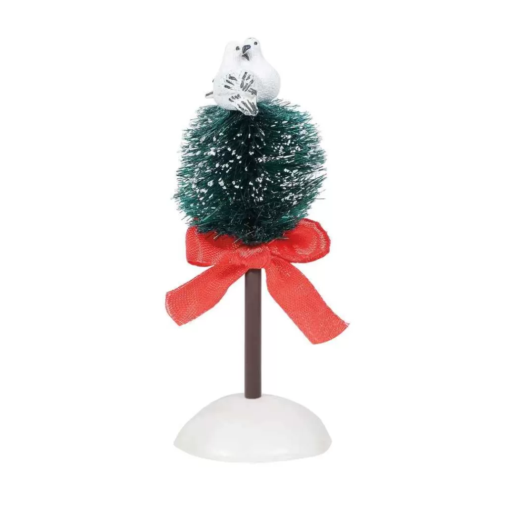 Department 56 Village Accessories-Two Turtle Doves Tree