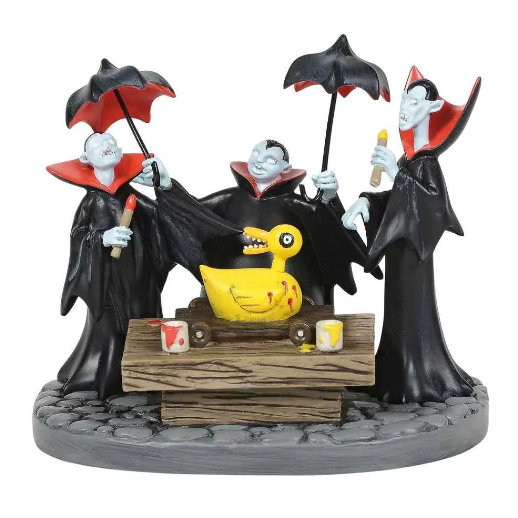 Department 56 Nightmare Before Christmas Village-Vampire Brothers Prepare Duck