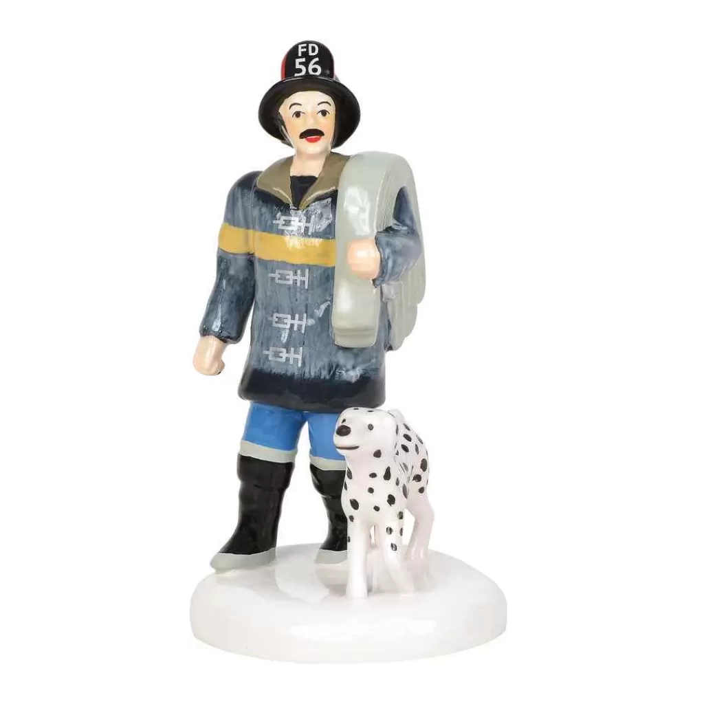 Department 56 Village Accessories-Village Fire Team