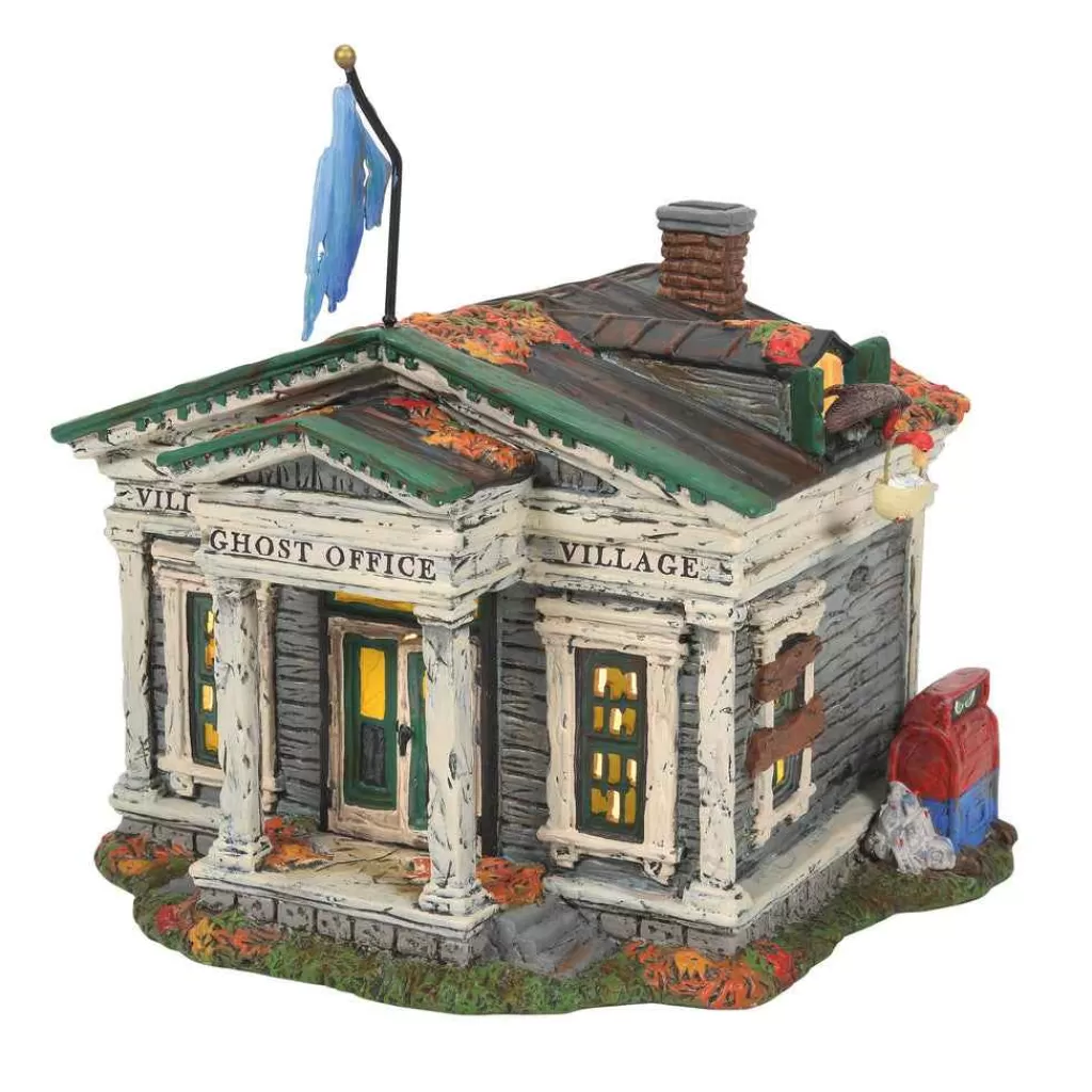 Department 56 Snow Village Halloween-Village Ghost Office